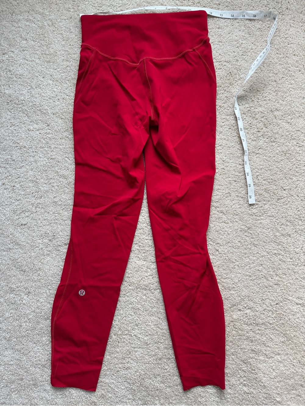 lululemon athletica women’s Red Leggings